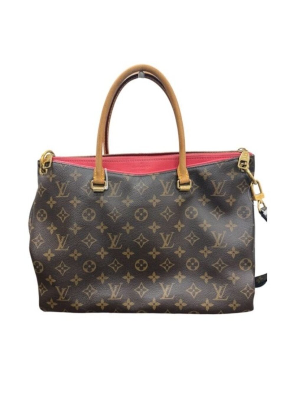 Louis Vuitton Monogram Brown Gold Leather Shoulder Bag
